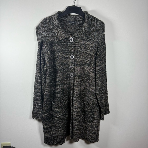 Alfani Wool Blend Multicolored Long Cardigan Sweater Size 3X - Picture 2 of 12